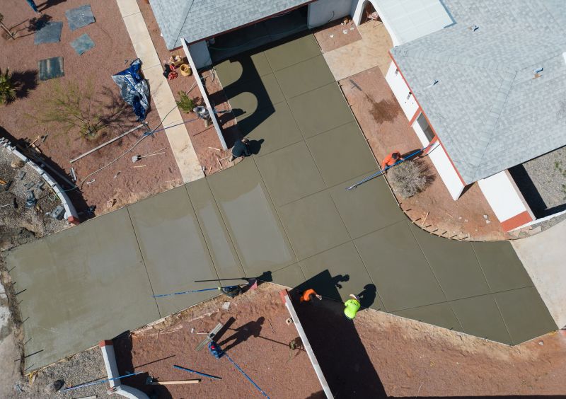 Finished Stained Driveway