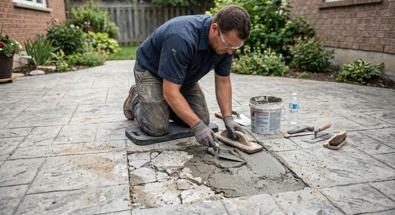 Decorative Concrete Repair in West Des Moines, IA
